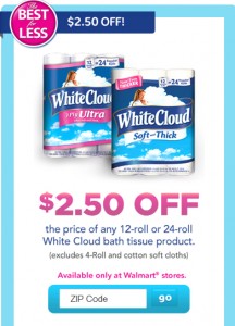 White Cloud $2.50 Coupon