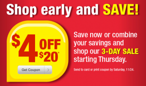Go Check Your Emails for CVS $4 off $20 Purchase Coupon Thrifty