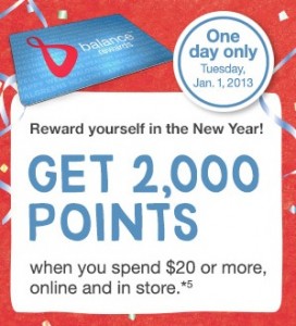 points bonus walgreens reward 2000 purchase wyb only january spend when offering