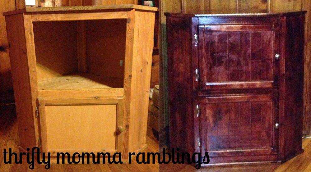 A DIY TV Cabinet Makeover & Saved Over $100! | Thrifty Momma Ramblings