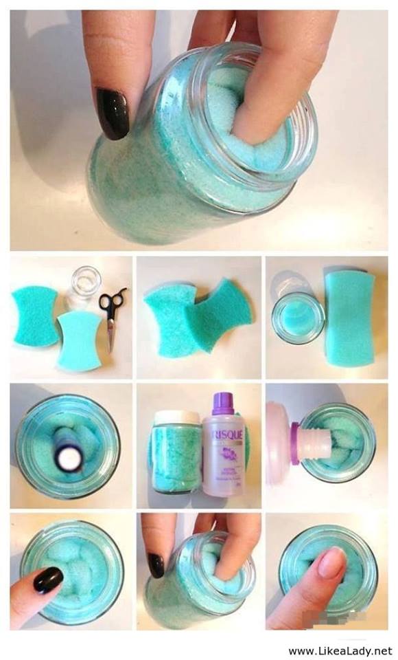 DIY Easy Nail Polish Remover Jar | Thrifty Momma Ramblings