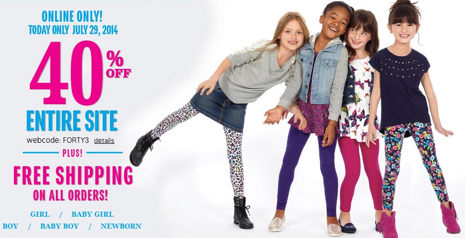 Take 40% Off Coupon Code at The Children's Place! | Thrifty Momma Ramblings