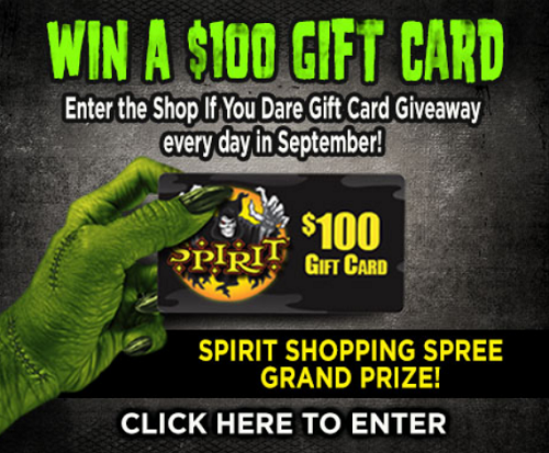 $100 Spirit Halloween Gift Card Giveaway