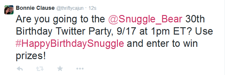 #HappyBirthdaySnuggle Twitter Party Today at 1PM EST | Thrifty Momma