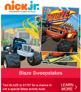 FREE Nick Jr. Blaze Activity Book Giveaway | Thrifty Momma Ramblings