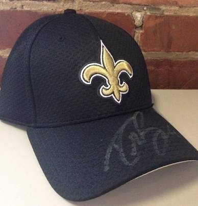 Wrangler Jeans Drew Brees Autographed New Orleans Saints Hat Giveaway ...