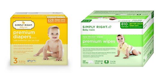 FREE Simply Right Baby Diapers and Wipes Sampler Pack | Thrifty Momma ...