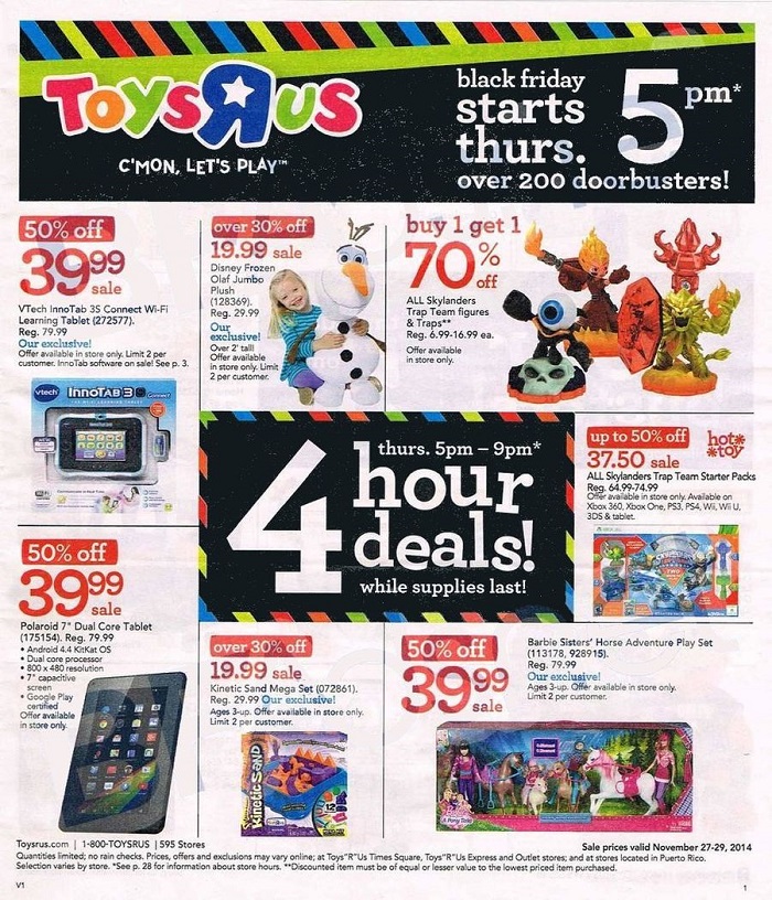Toys R Us Black Friday Ad 2014 Leaked! | Thrifty Momma Ramblings - Will Toys R Us Black Friday Deals Be Online