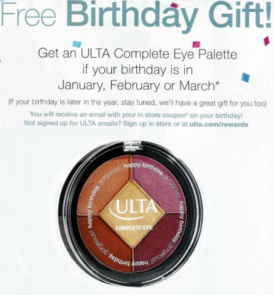 FREE Ulta Complete Eye Palette On Your Birthday in 2015 ...