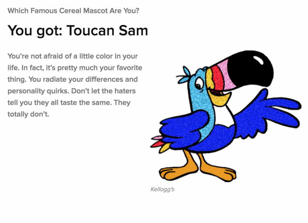 Take the Quiz Which Famous Cereal Mascot Are You!? Thrifty Momma