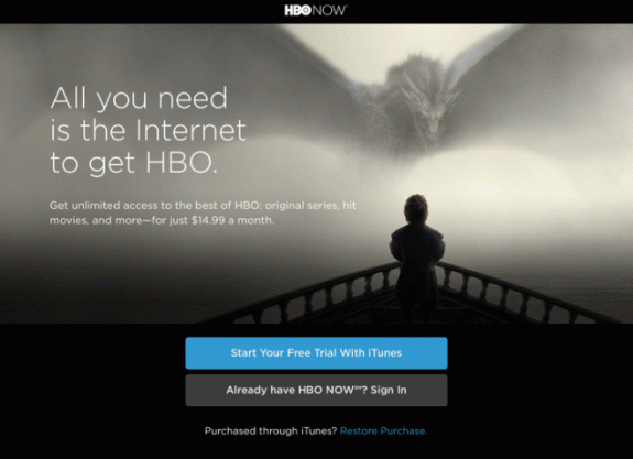 free trial hbo now on pc?