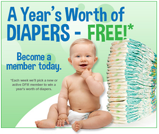 free Diapers for a year