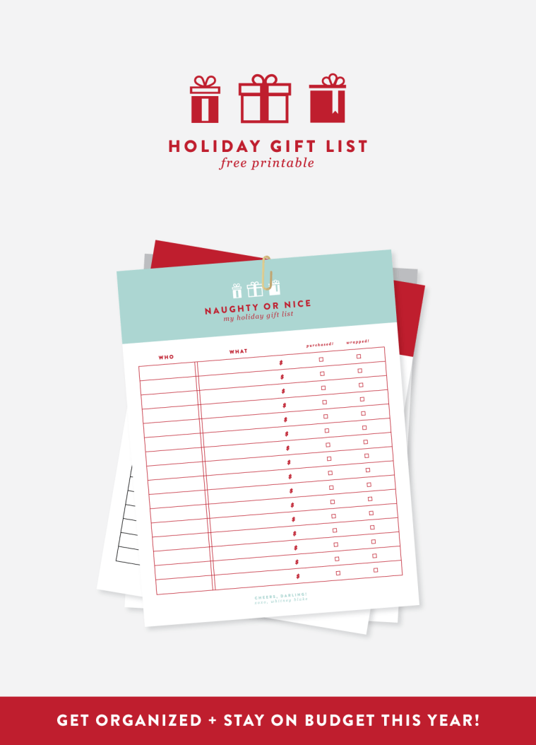 Free Gift List Printable Thrifty Momma Ramblings