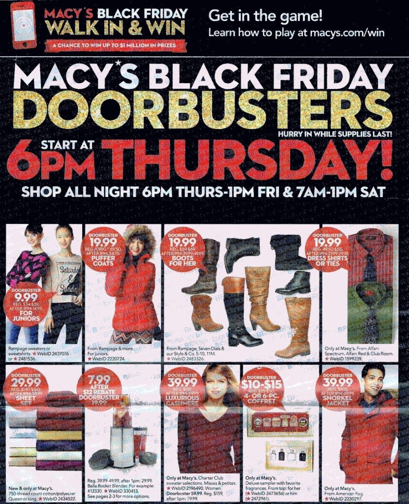 Macy's Black Friday Sale Ad