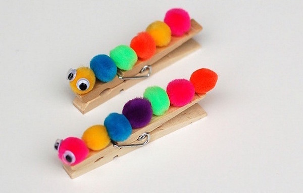 Adorable Diy Caterpillar Clothes Pins Thrifty Momma Ramblings