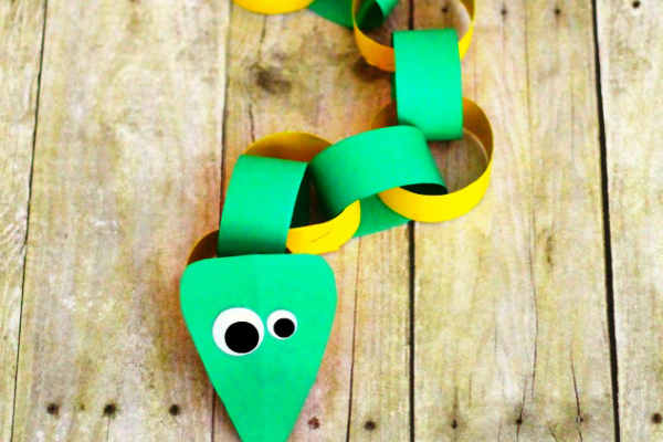 How To Make A Paper Chain Snake - Raising Little Superheroes