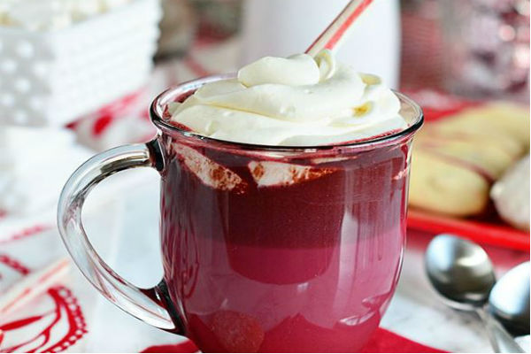 Red Velvet Hot Chocolate With Cream Cheese Whipped Cream Recipe Thrifty Momma Ramblings