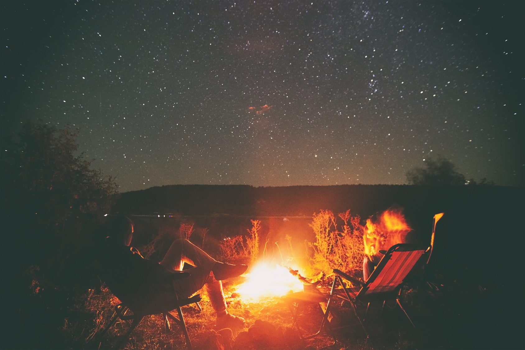 camping under the stars