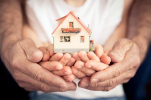 hands and house