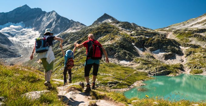 hiking with kids