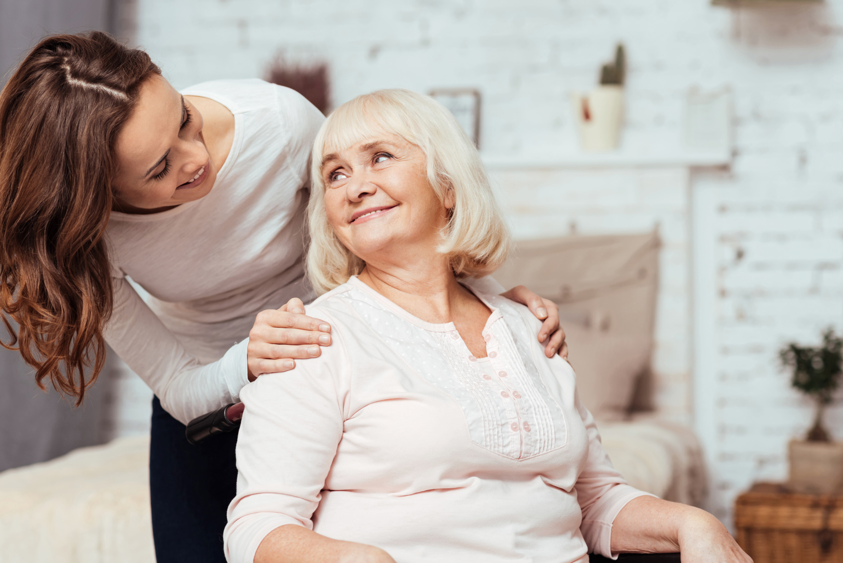 young and elderly women