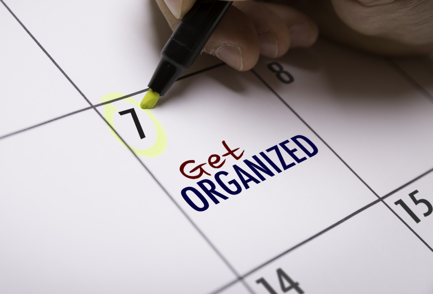 get organized now