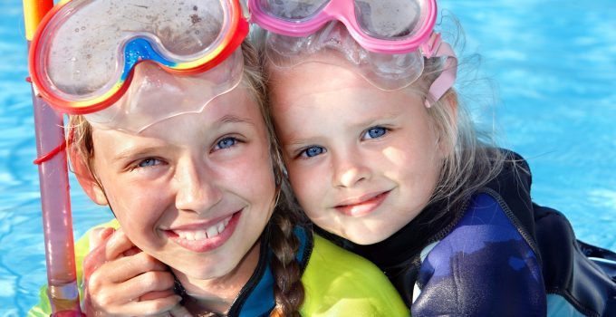 kids snorkeling