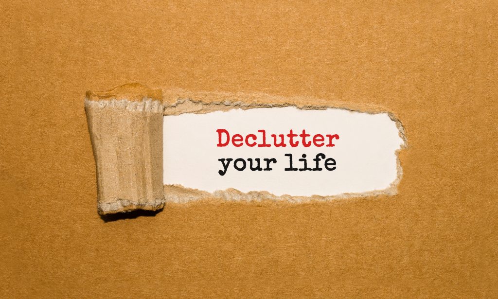 decluttering