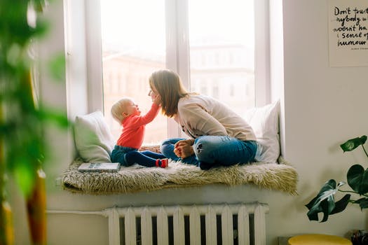 woman and baby