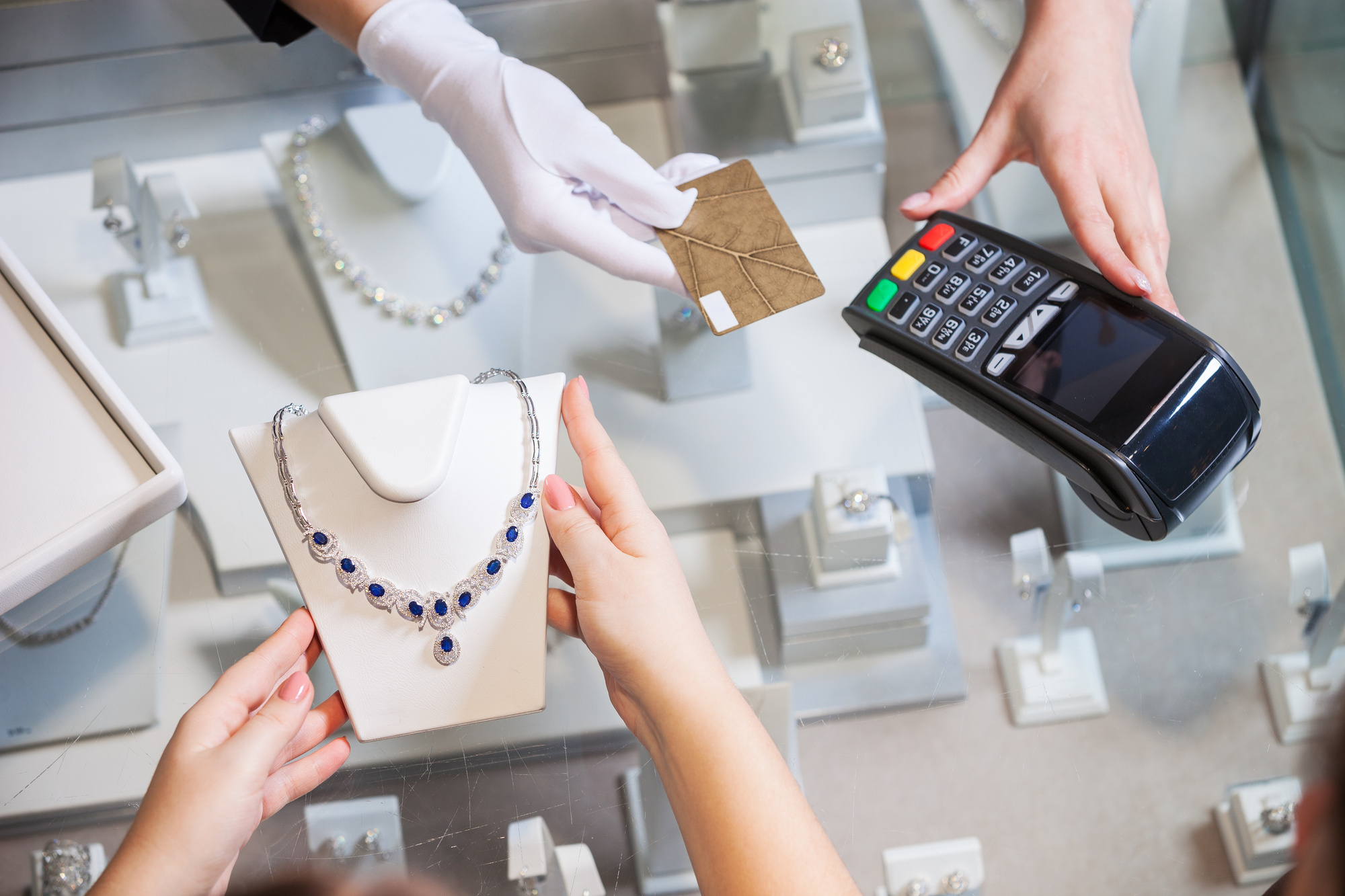 person buying jewelry