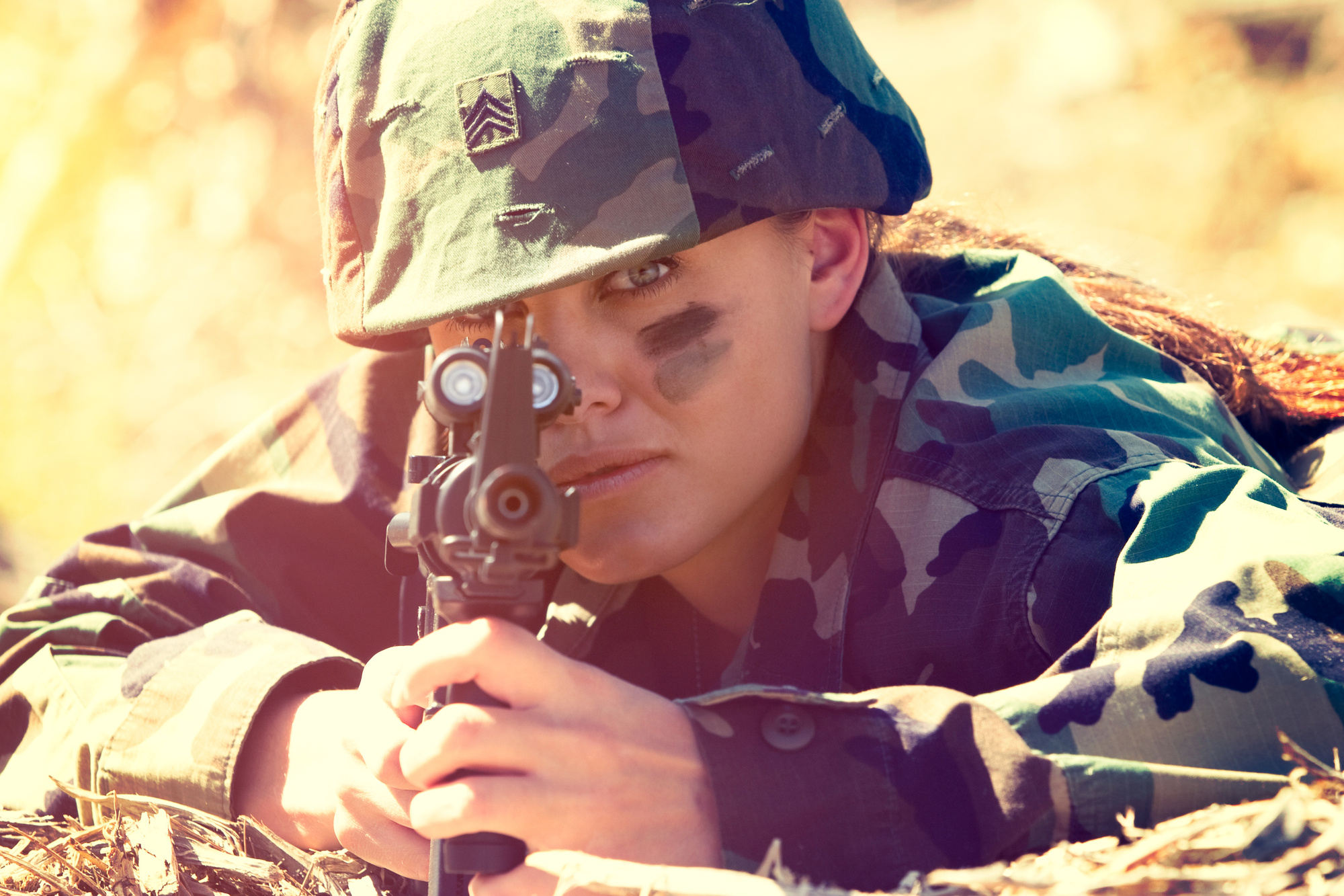 girl in the military