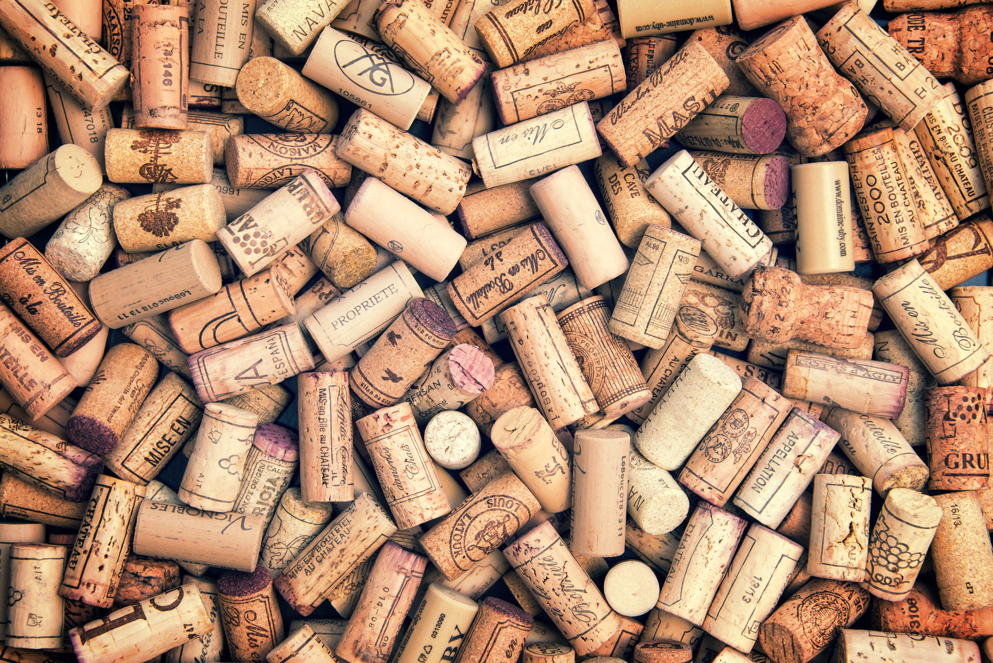 pile of corks