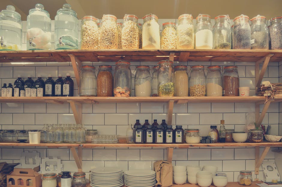 organized shelves