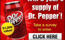 win a year's supply of dr. pepper