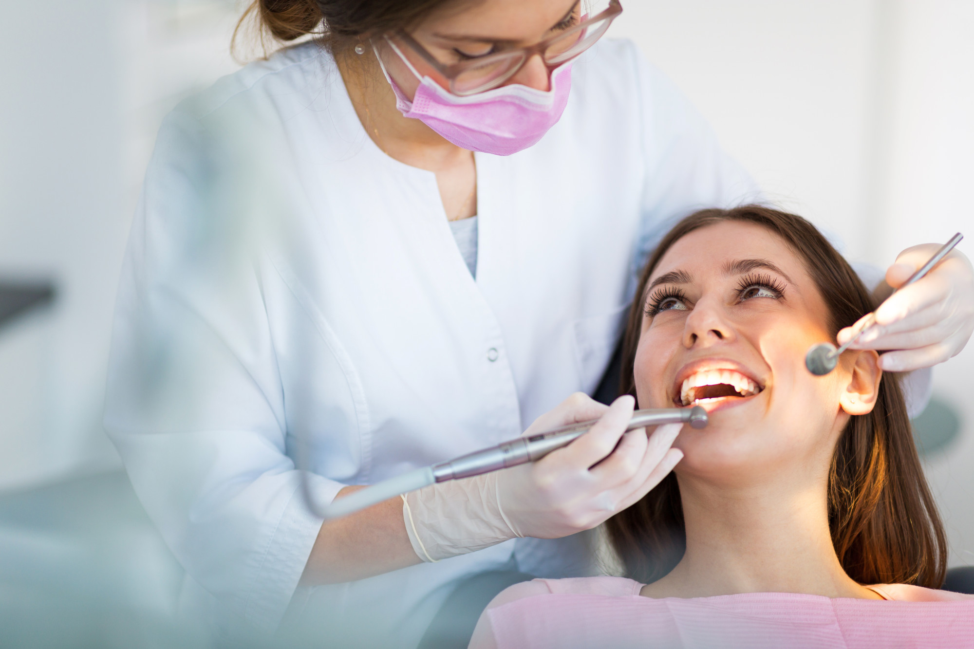 woman getting dental work