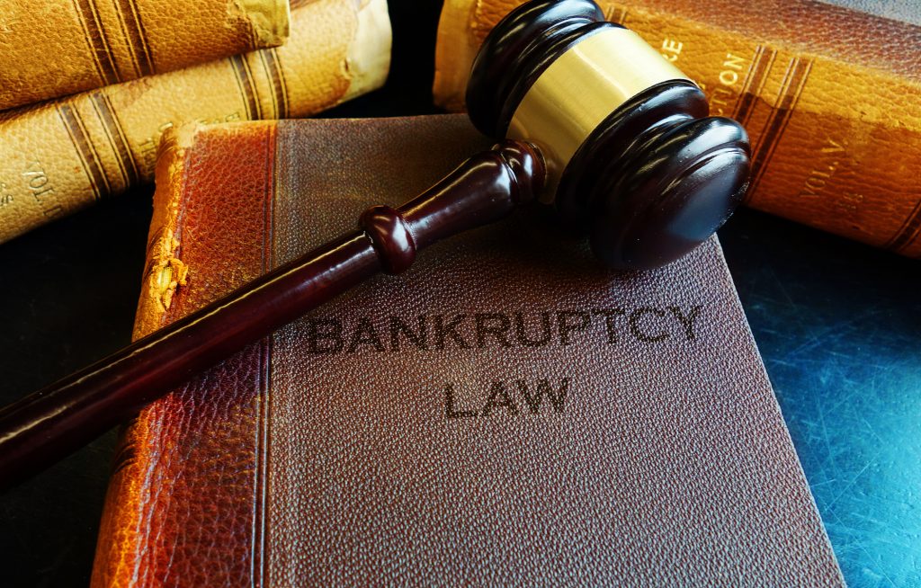Book on Bankruptcy Law and a Gavel