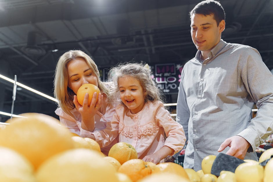 Family Buying Groceries